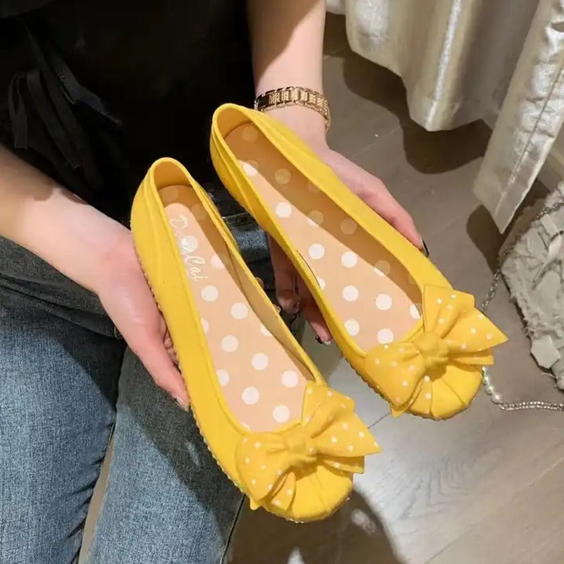 Polka Dot Round Toe Sandal Shoes for Women