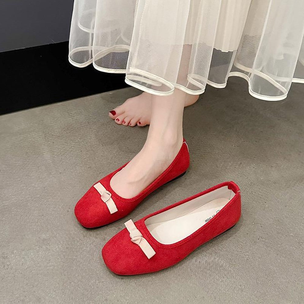 Party Wear Solid Color Fashion Solid Loafer Shoes for Women