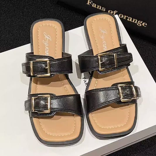 Latest Buckled Fashion Slip on Sandals for Women