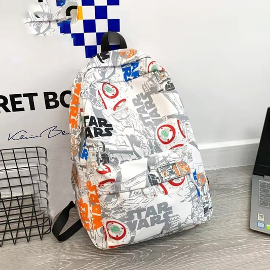 Text Graphics Printed Colorful Fashion Backpack Bag
