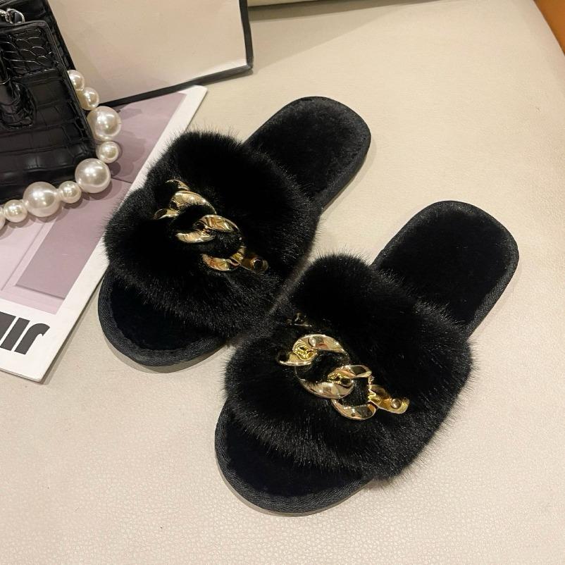 Fux Fur Fashion Slipper Indoor & Outdoor Sandals for Women