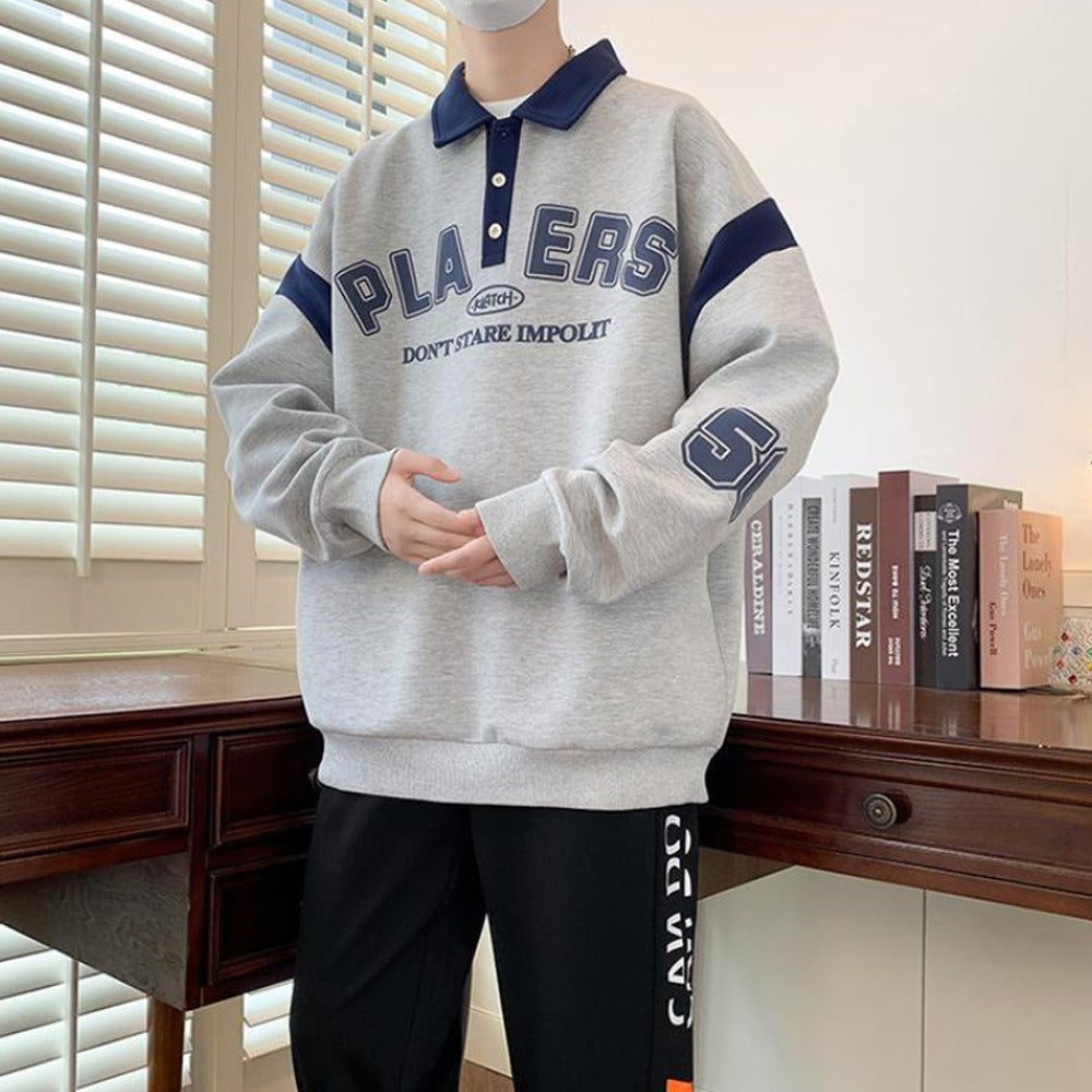 Oversized Fashion Full Sleeve Pullover T-shirt for Men