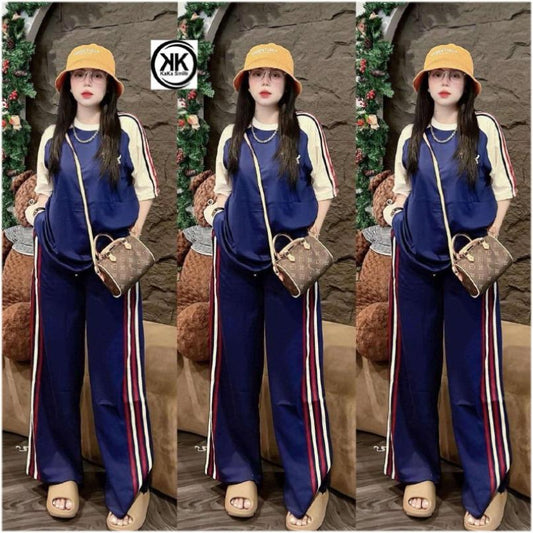 Stretchable Casual Summer Fashion T-shirt & Pant for Women