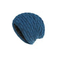 Vintage Fashion Solid Cuffed Winter Hat Knit with Warm Cap for Women