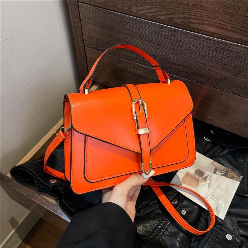 Leather Belt Minimal Hand Shoulder Bag for Women