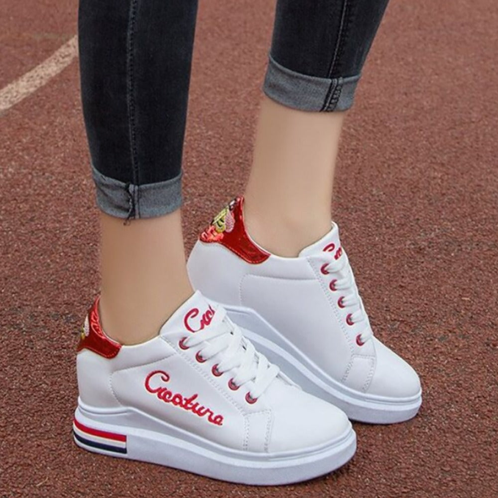 Casual Solid Fashion Low Top Sneaker Shoes for Women
