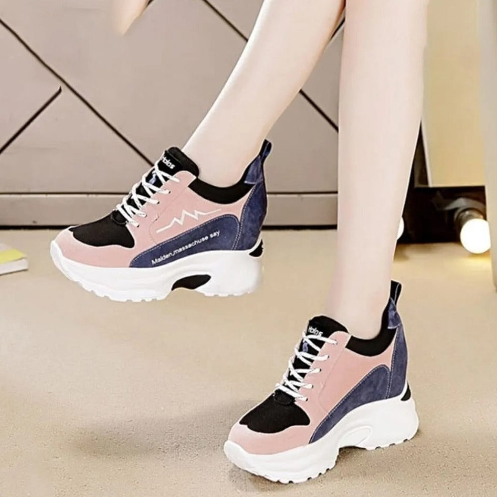 High Top Fashion Casual Lace Up Shoes for Women