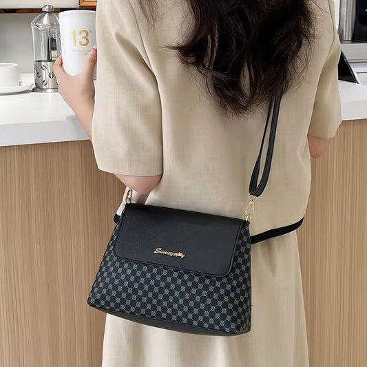 Printed Style Square Crossbody Hand Shoulder Bag for Women