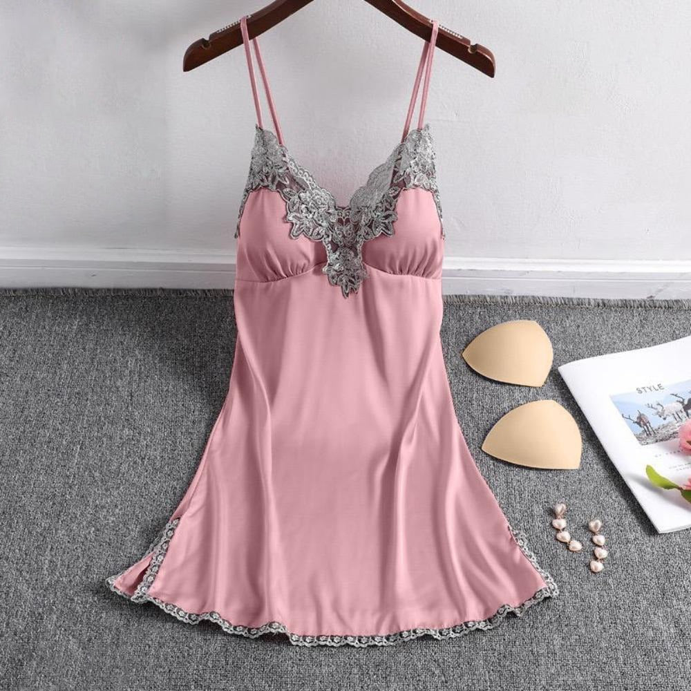 New Ice Silk Summer Fashion Nightdress for Women