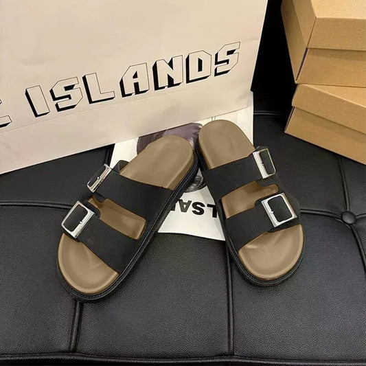Double Band Fashion Slipper Sandals for Women