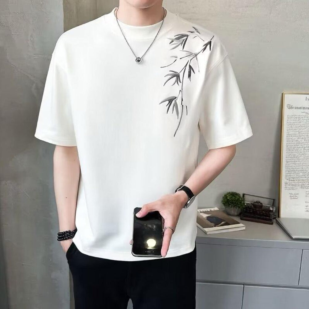 Graphics Printed Fashion Short Sleeve T-shirt for Men