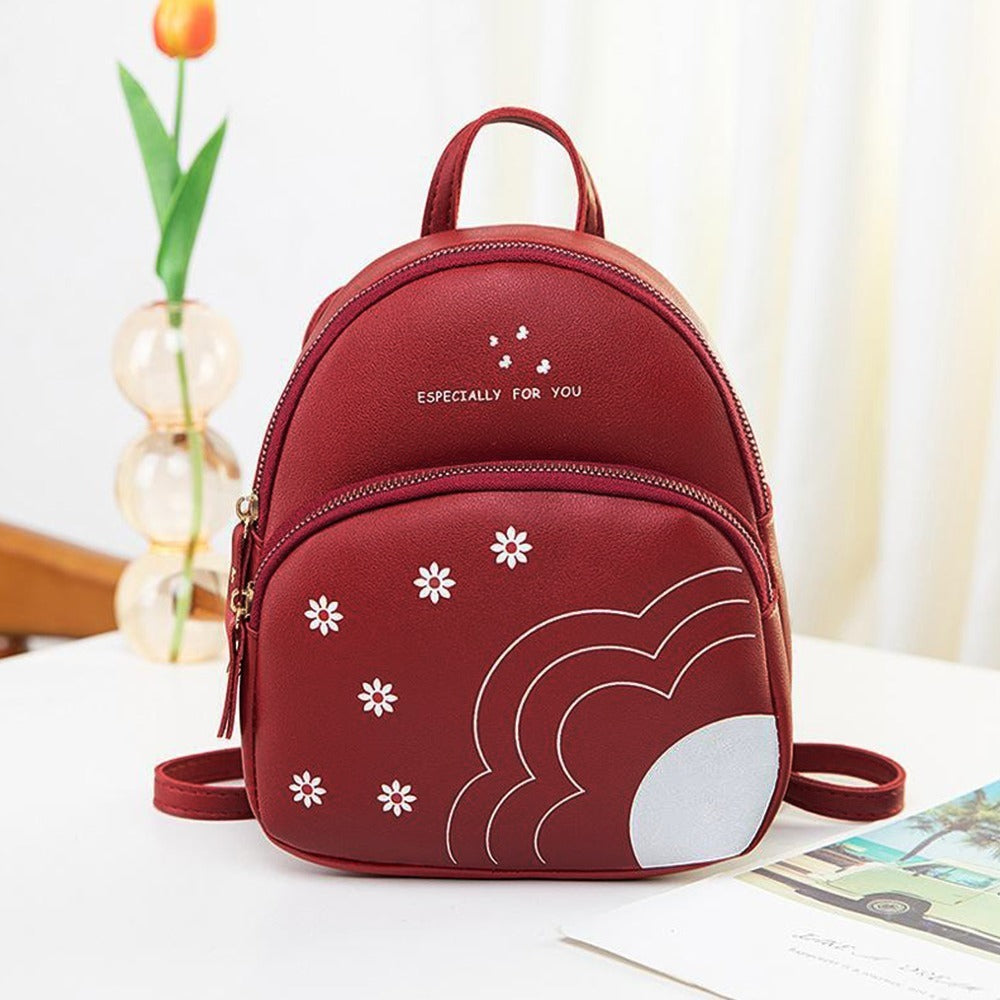 Printed Fashion Travel Backpack Bag for Women
