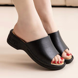 Open Toe Solid Wedge Casual Sandals for Women