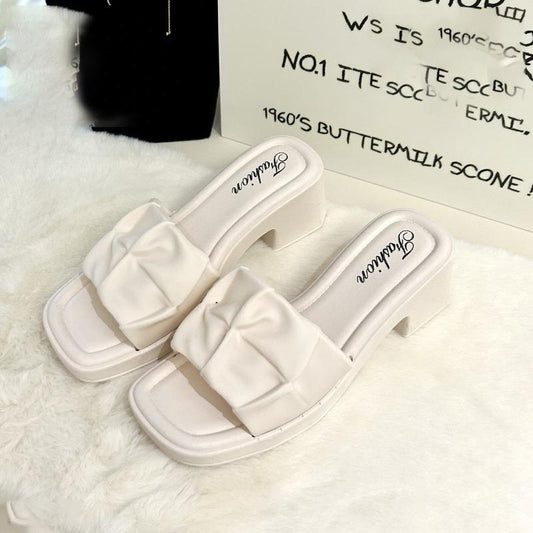 Casual Solid Light Heel Casual Sandals for Women
