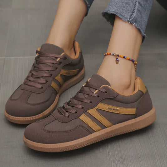 Autumn Fashion Lace Up Sneaker Shoes for Women