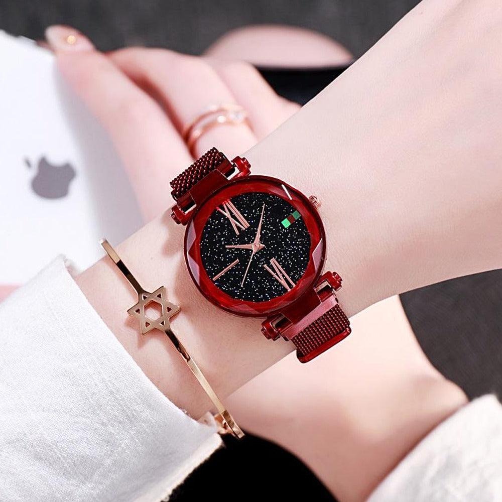 Classic Luxury Fashion Analogue Magnetic Watches for Women