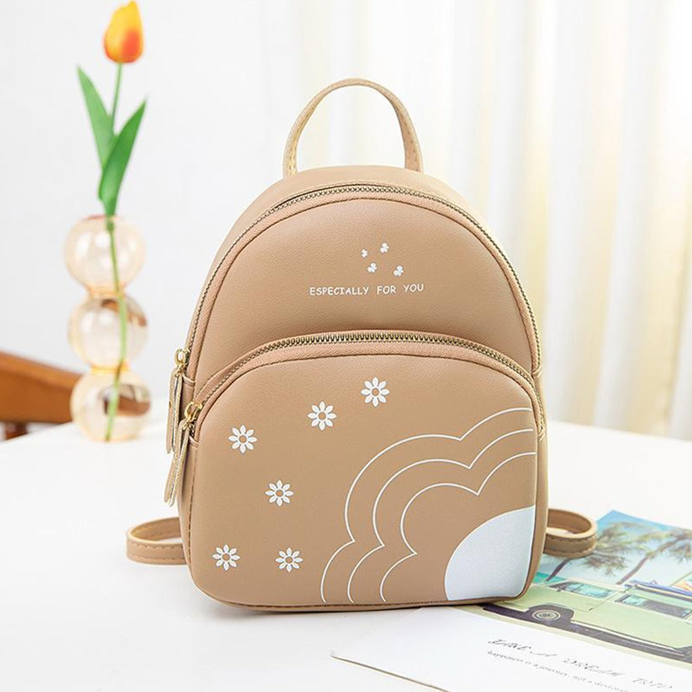 Printed Fashion Travel Backpack Bag for Women