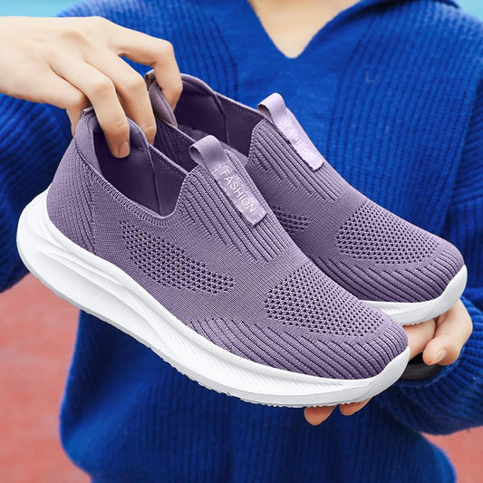 Walking Fashion Mesh Slip-On Lightweight Shoes for Women