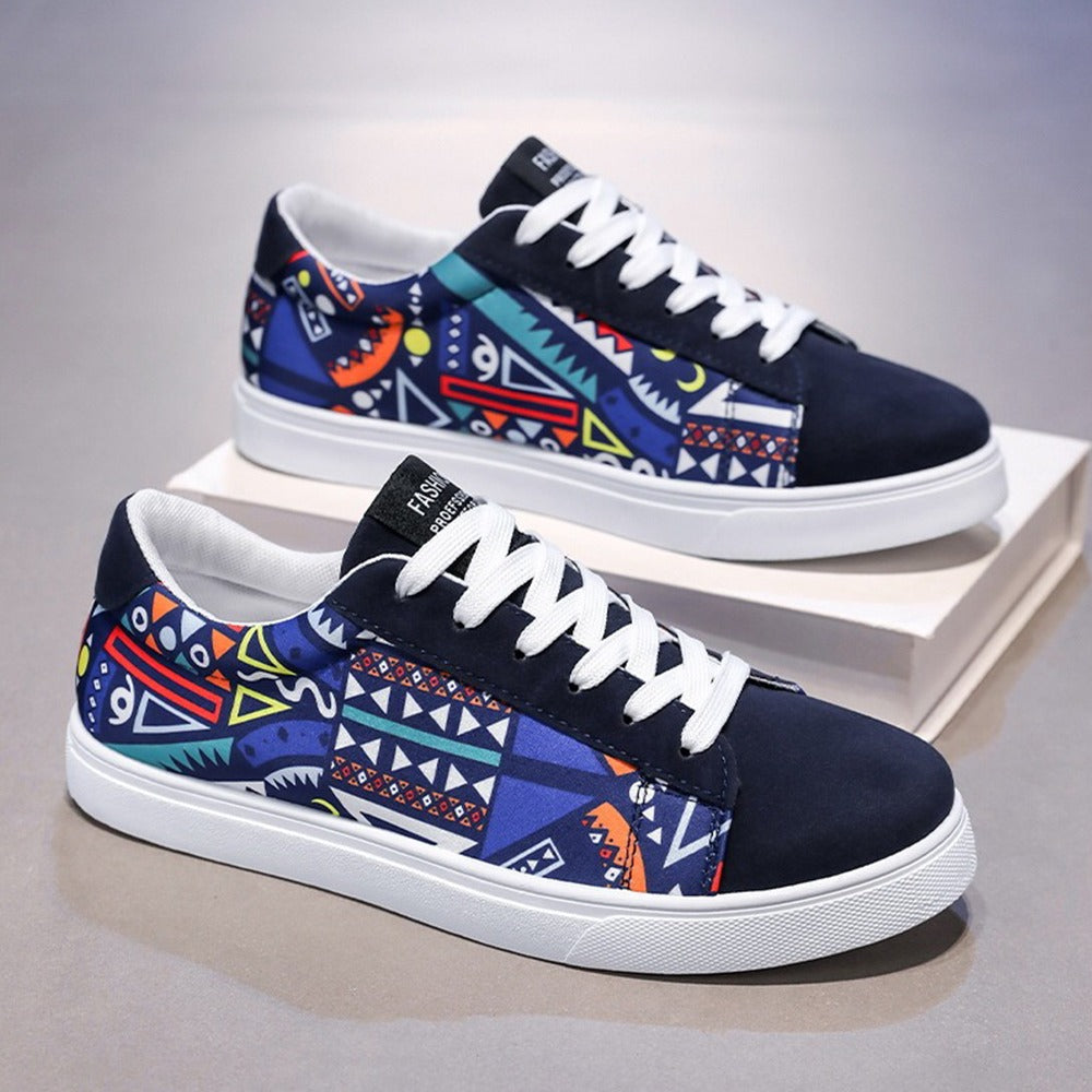 Graffiti Printed Fashion Sneaker Shoes for Men