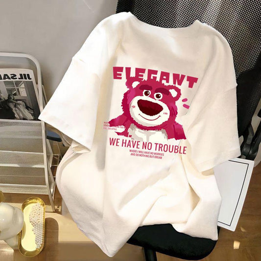 Printed Fashion Short Sleeve T-shirt for Women