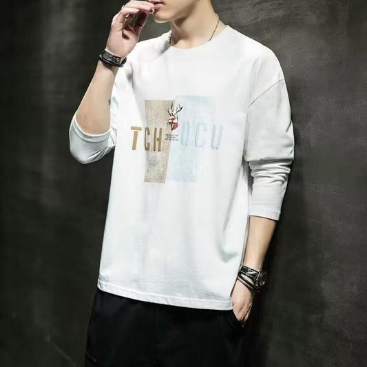 Graphics Printed Long Sleeve Pullover for Men