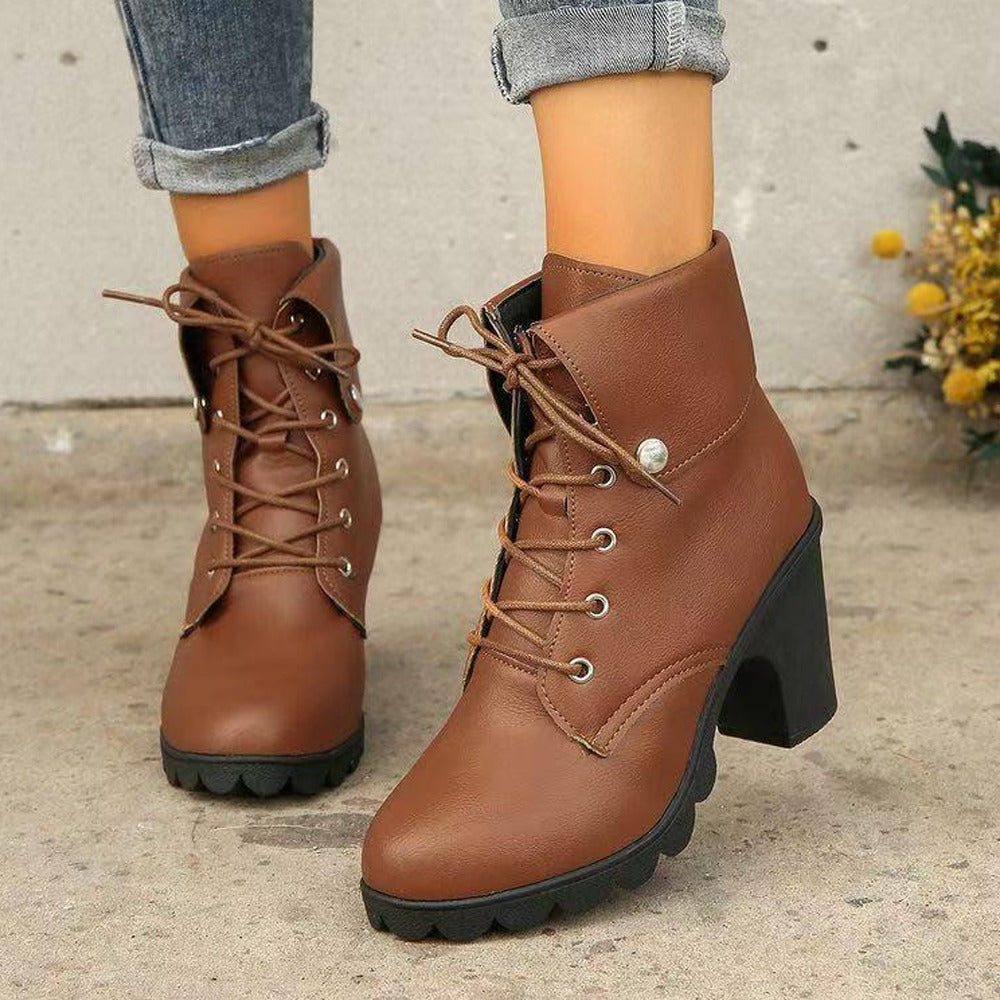 Latest Hiking Fashion Solid Boots for Women