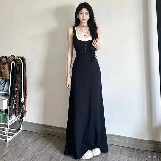 Bodycon Slim Spring Summer Fashion Solid Dress for Women