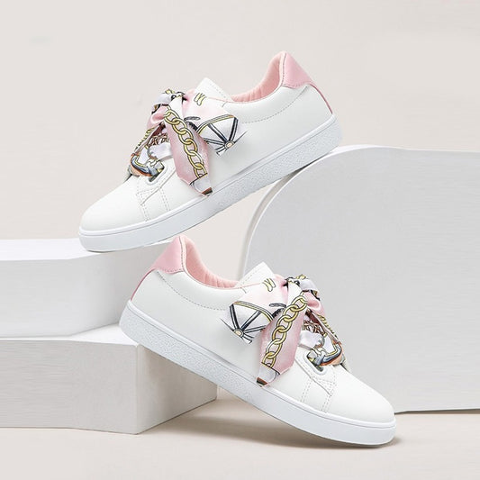 Scarf Toe Fashion Solid Sneakers for Women
