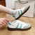 Double Line Pattern Flat Sneaker Shoes for Women