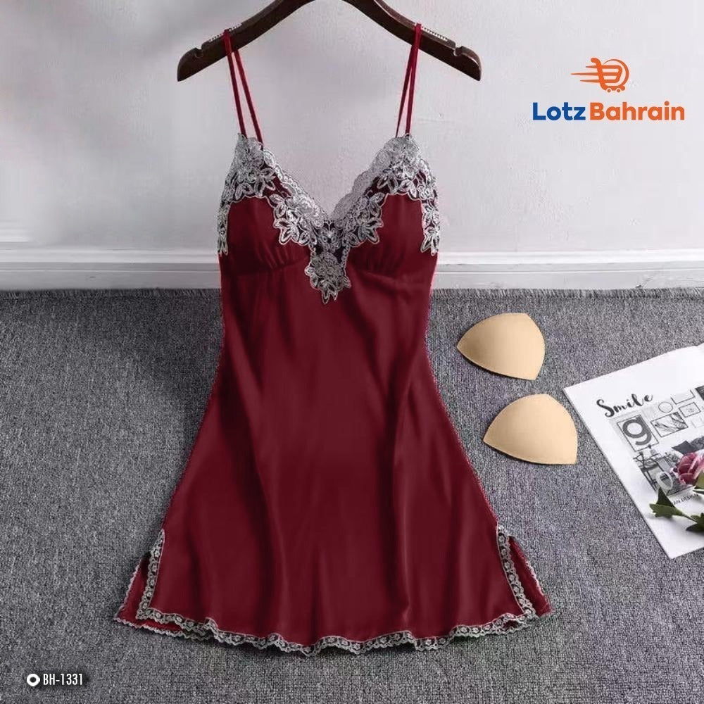 New Ice Silk Summer Fashion Nightdress for Women