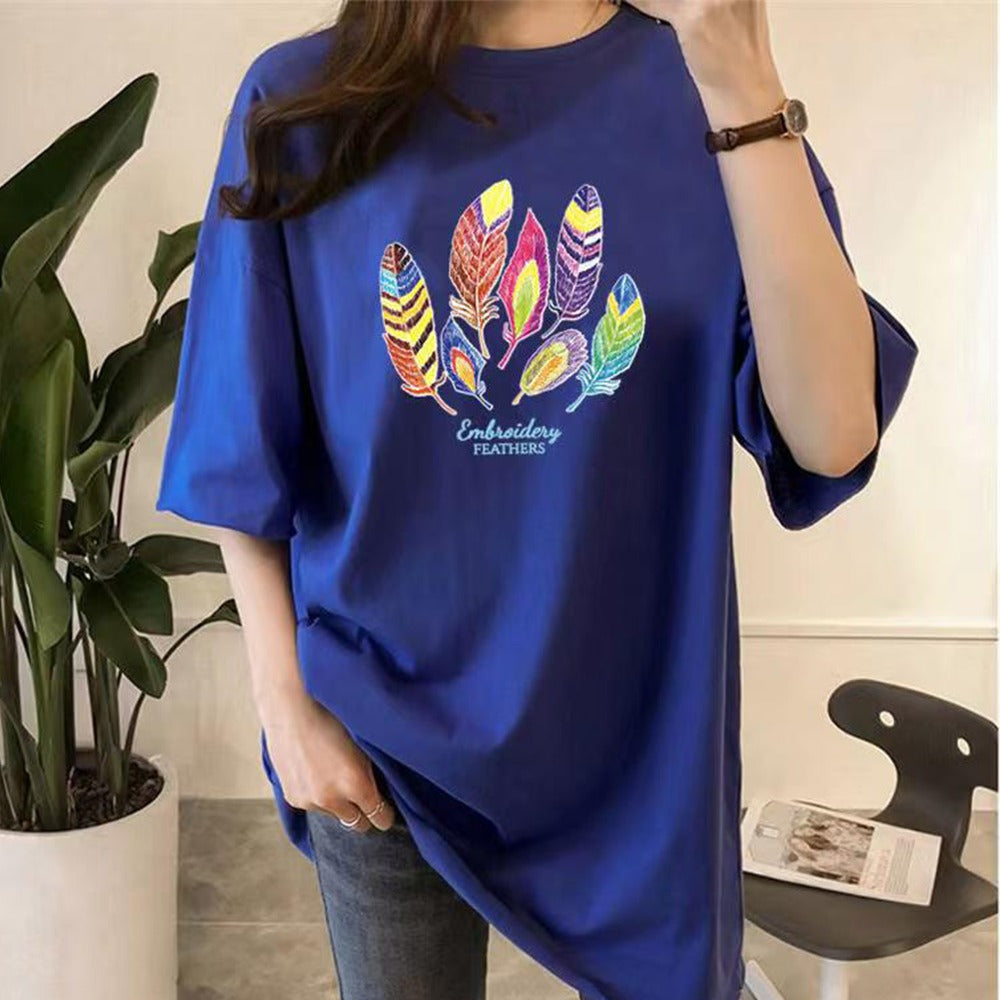 Outdoor Fashion Oversized Printed T-shirt for Women
