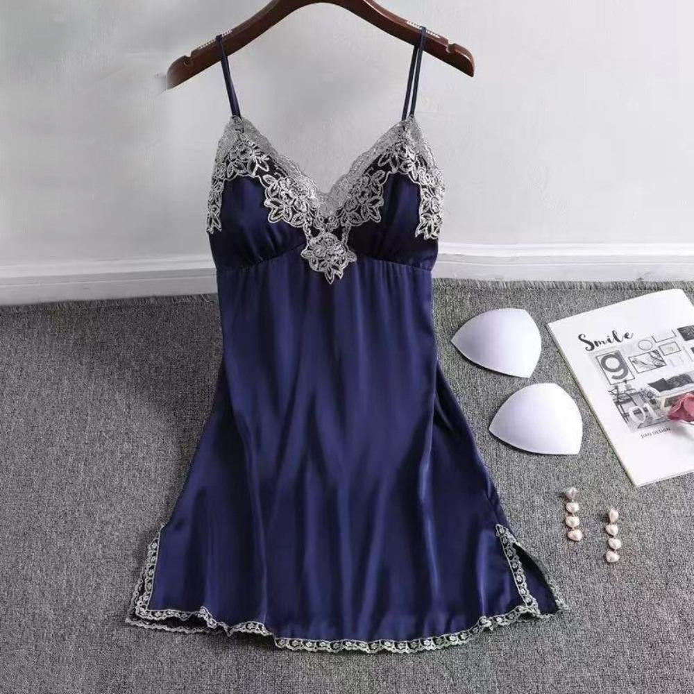 New Ice Silk Summer Fashion Nightdress for Women