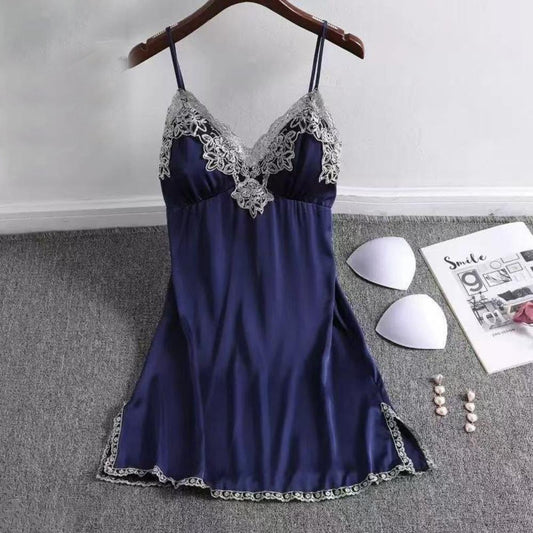 New Ice Silk Summer Fashion Nightdress for Women