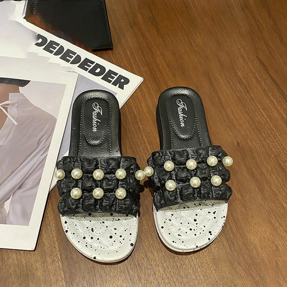 Slide Platform Fashion Flat Slip On Sandals for Women