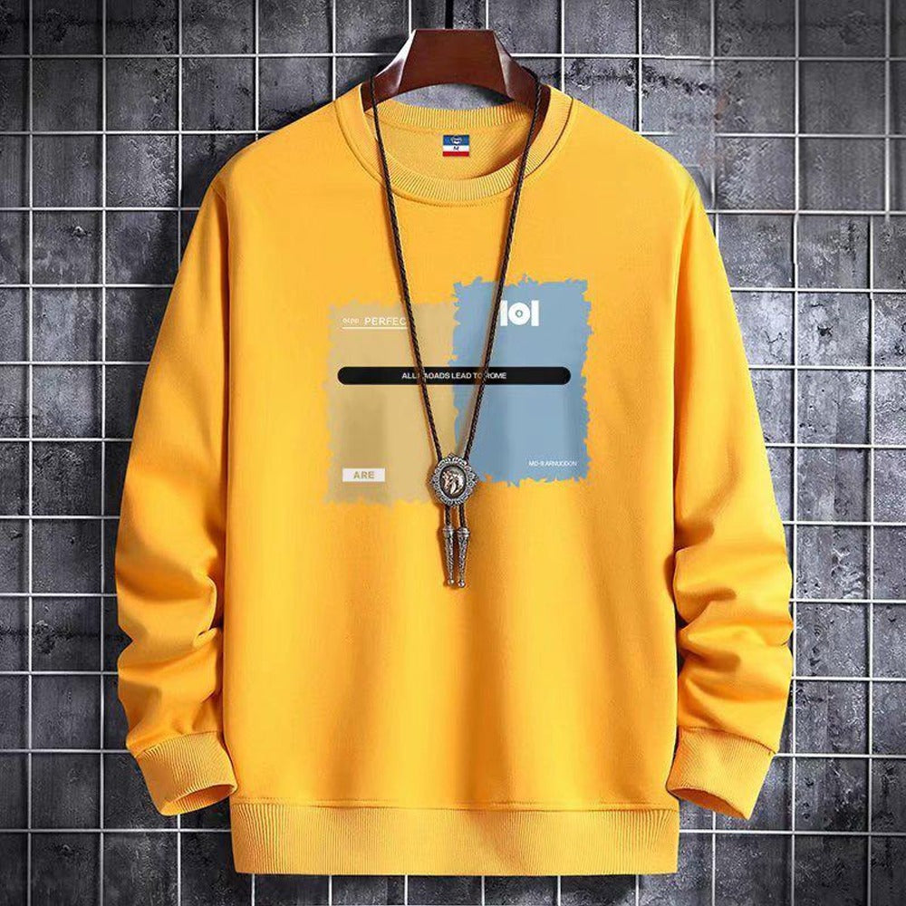 Printed Fashion Long Sleeve Pullover for Men