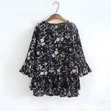 Chiffon Floral Printed Fashion Top for Women