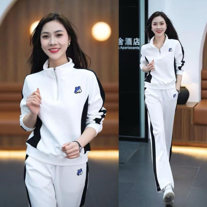 Korean Fashion Dual Color T-shirt & Pants for Women