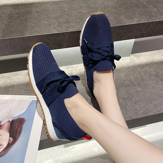 Latest Woven Style Lace Closed Toe Shoes for Women