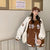 Preppy Oversized Full Sleeve Jacket Dress for Women