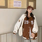 Preppy Oversized Full Sleeve Jacket Dress for Women