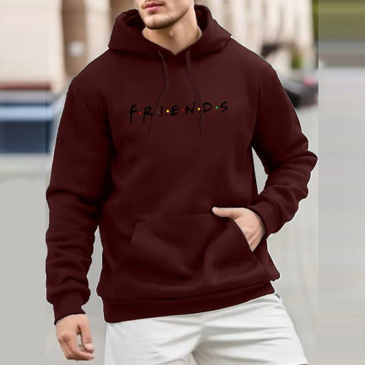 Friends Printed Pullover Full Sleeve Hoodies for Men