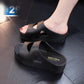 Chunky Slip-On Casual PVC Solid Sandals for Women