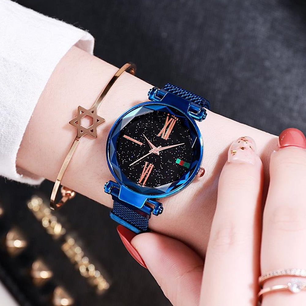Classic Luxury Fashion Analogue Magnetic Watches for Women