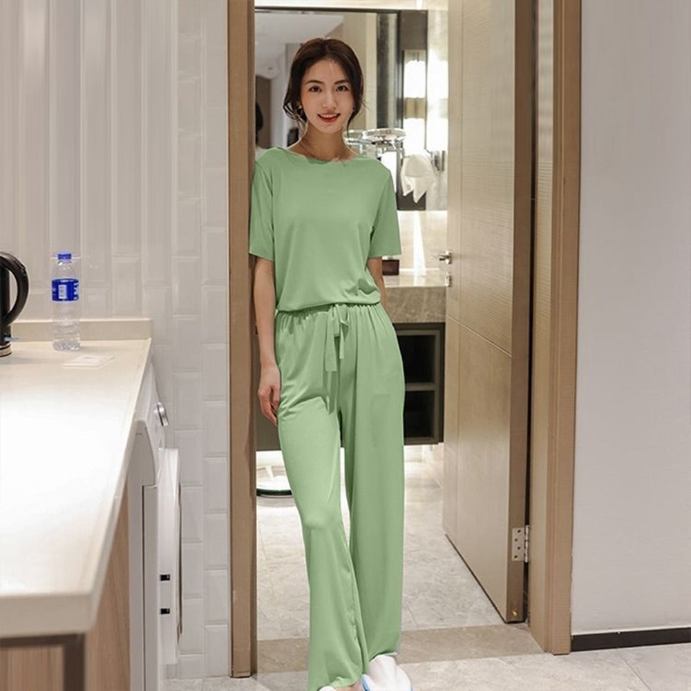 Indoor Fashion Solid Color Pajama for Women