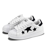 Star Pattern Flat Canvas Sneakers Shoes for Women