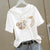 Love Printed Fashion Short Sleeve T-shirt for Women
