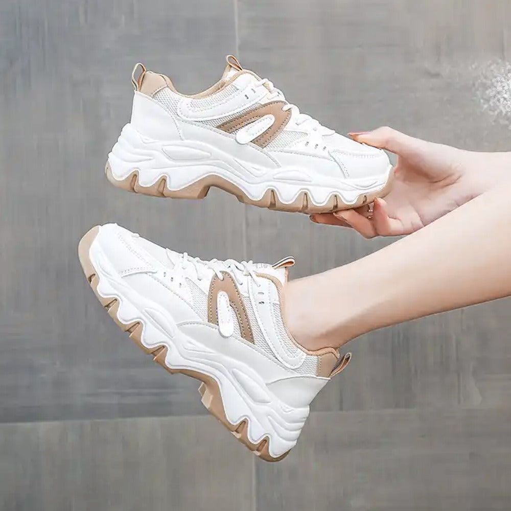 Wedge Fashion Thick Sole Sports Fit Sneakers for Women