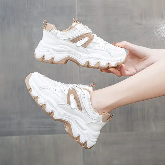 Wedge Fashion Thick Sole Sports Fit Sneakers for Women