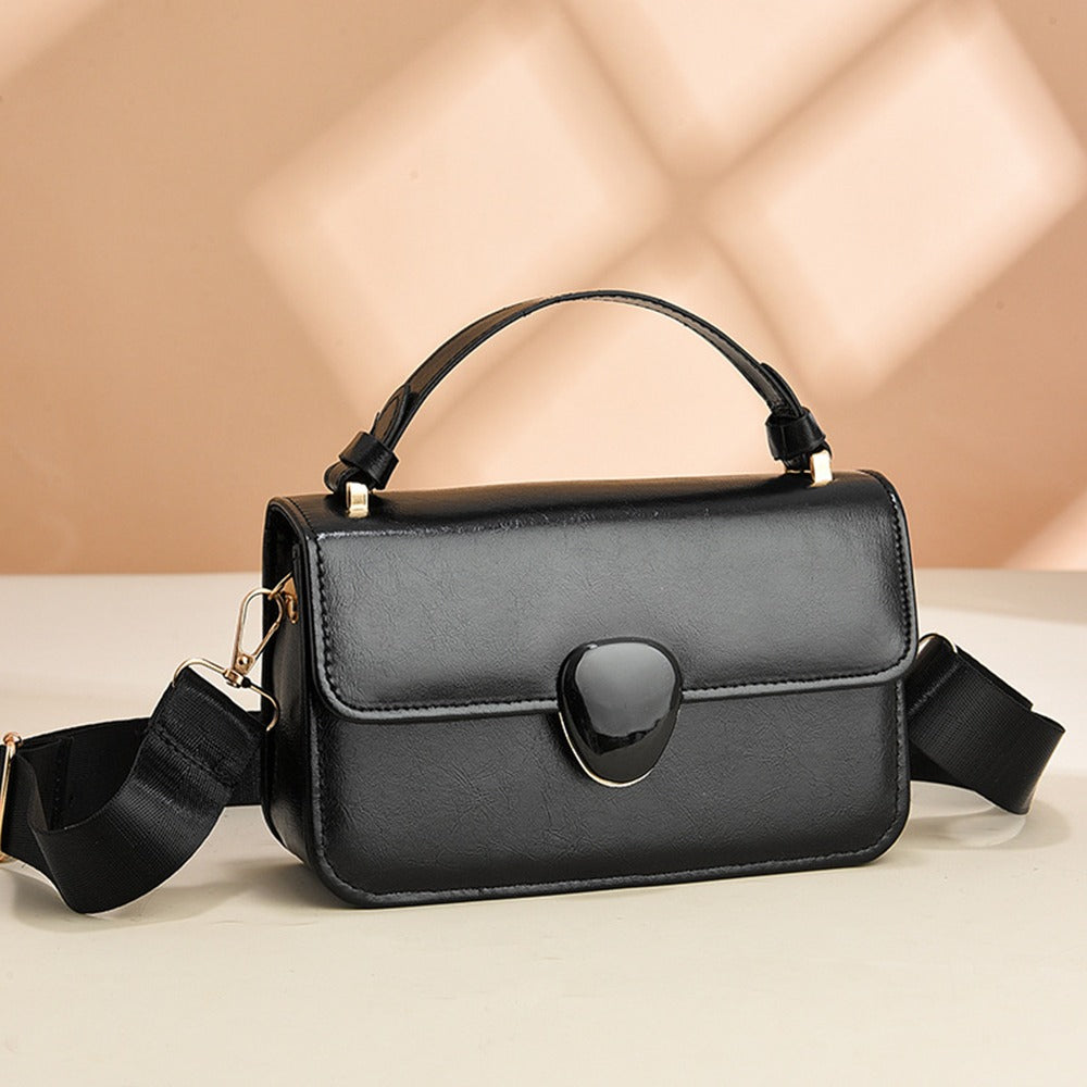 Popular Style Simple Solid Crossbody Handbag for Women