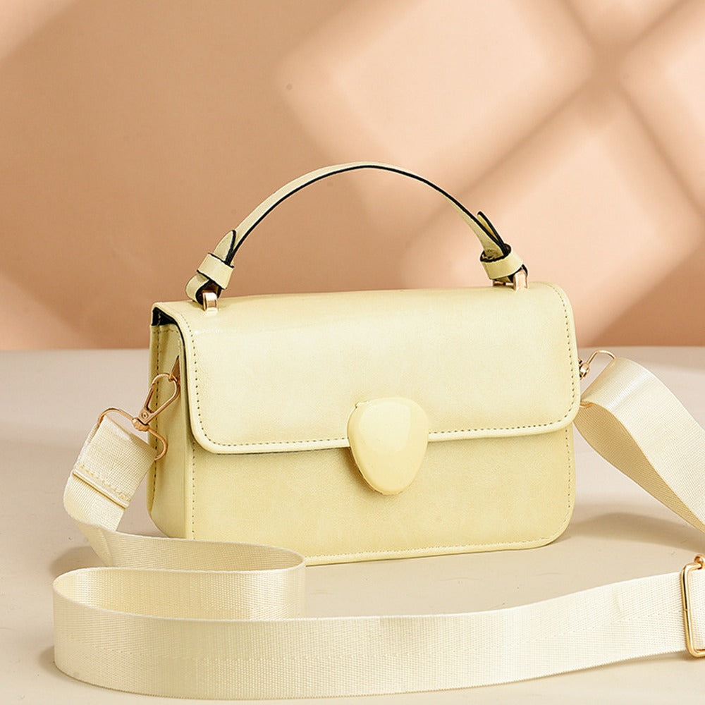 Popular Style Simple Solid Crossbody Handbag for Women